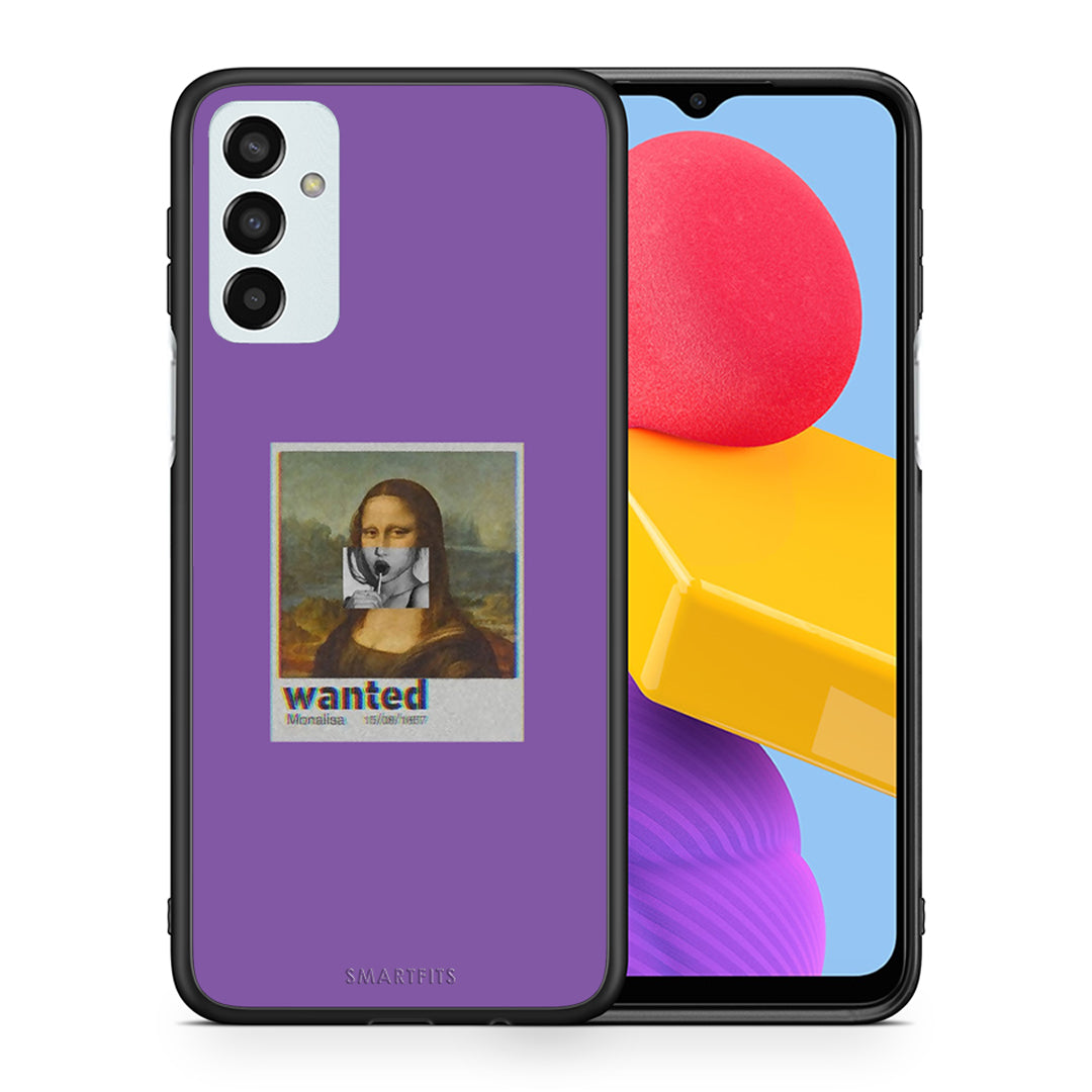 Θήκη Samsung M13 Monalisa Popart από τη Smartfits με σχέδιο στο πίσω μέρος και μαύρο περίβλημα | Samsung M13 Monalisa Popart case with colorful back and black bezels