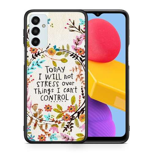 Θήκη Samsung M13 Stress Over από τη Smartfits με σχέδιο στο πίσω μέρος και μαύρο περίβλημα | Samsung M13 Stress Over case with colorful back and black bezels