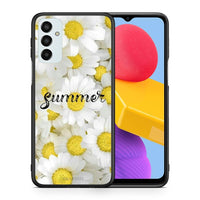 Thumbnail for Θήκη Samsung M13 Summer Daisies από τη Smartfits με σχέδιο στο πίσω μέρος και μαύρο περίβλημα | Samsung M13 Summer Daisies case with colorful back and black bezels