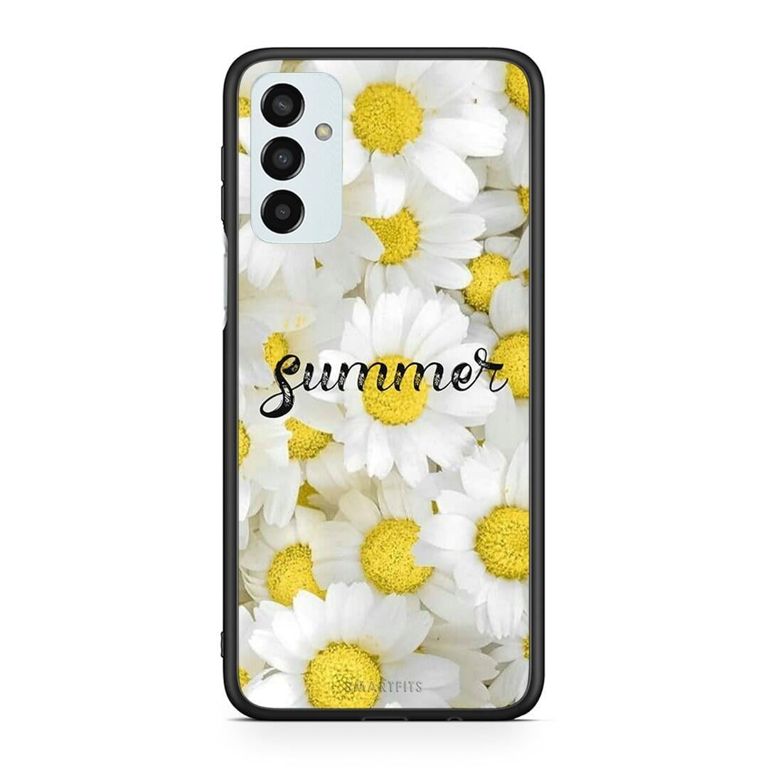 Samsung M13 Summer Daisies Θήκη από τη Smartfits με σχέδιο στο πίσω μέρος και μαύρο περίβλημα | Smartphone case with colorful back and black bezels by Smartfits