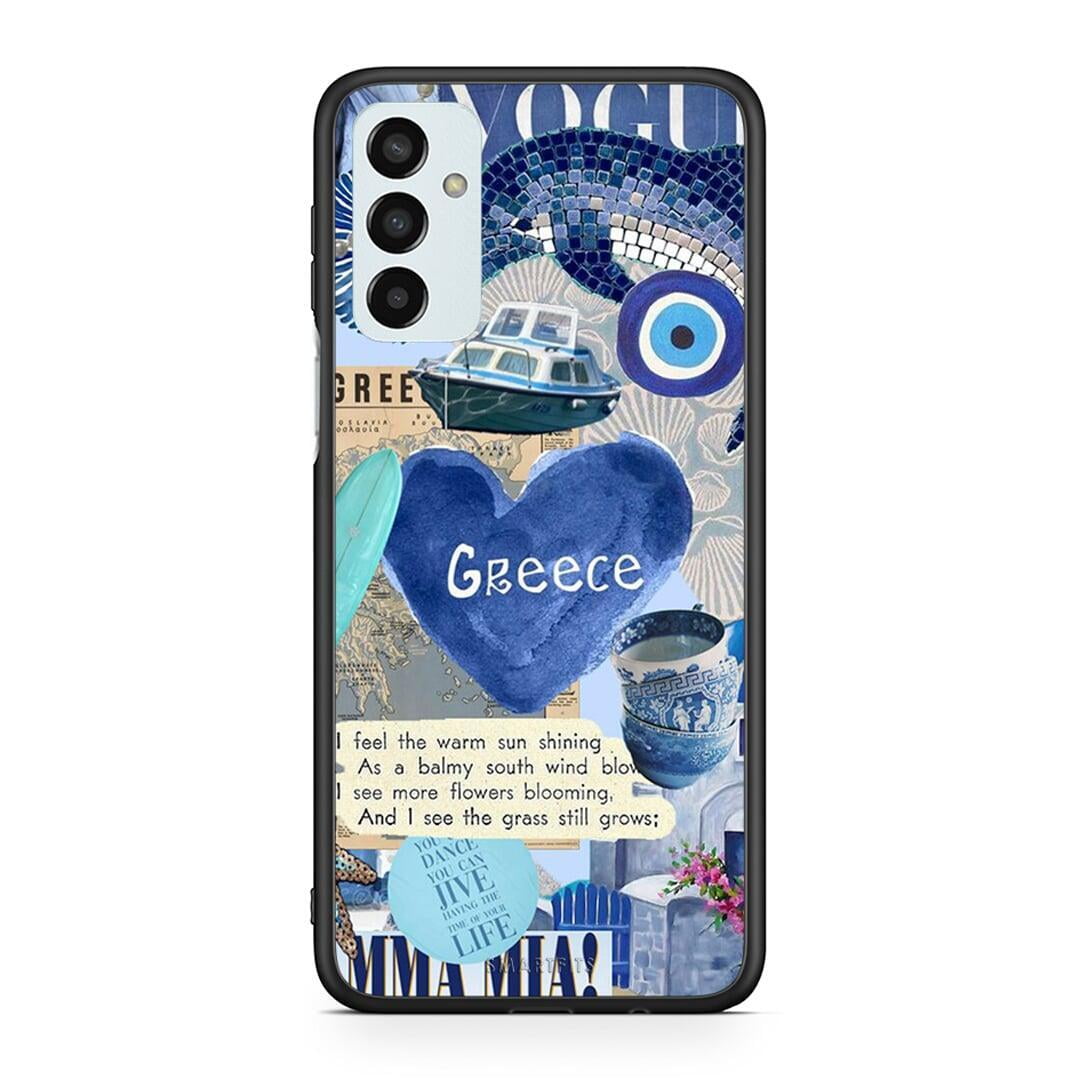 Samsung M13 Summer In Greece Θήκη από τη Smartfits με σχέδιο στο πίσω μέρος και μαύρο περίβλημα | Smartphone case with colorful back and black bezels by Smartfits