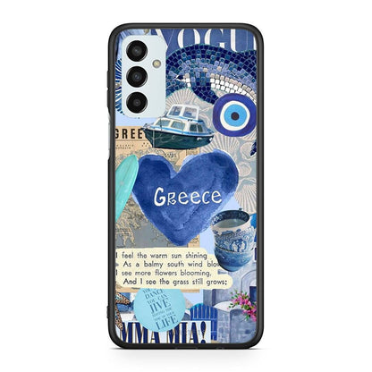 Samsung M13 Summer In Greece Θήκη από τη Smartfits με σχέδιο στο πίσω μέρος και μαύρο περίβλημα | Smartphone case with colorful back and black bezels by Smartfits
