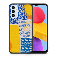 Thumbnail for Θήκη Samsung M13 Sunset Memories από τη Smartfits με σχέδιο στο πίσω μέρος και μαύρο περίβλημα | Samsung M13 Sunset Memories case with colorful back and black bezels