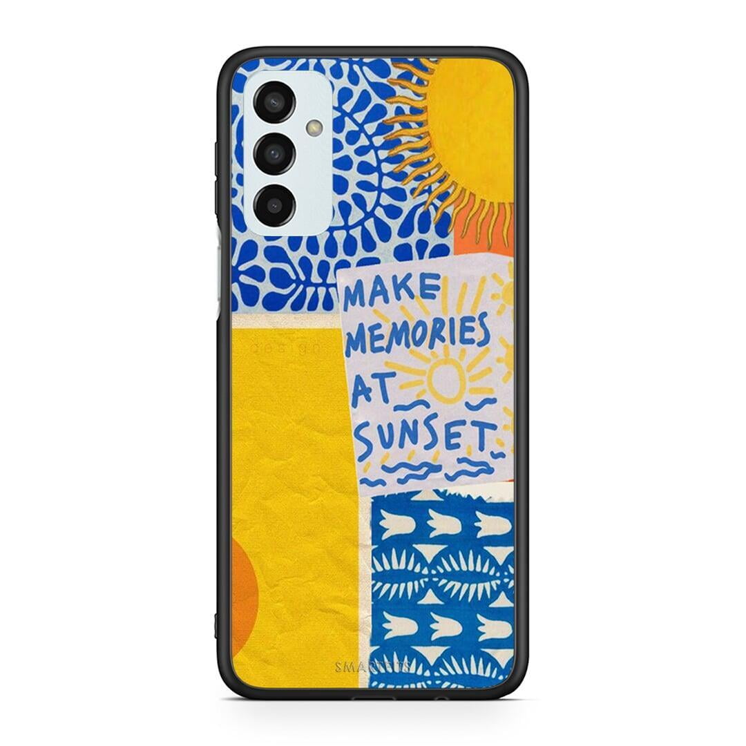 Samsung M13 Sunset Memories Θήκη από τη Smartfits με σχέδιο στο πίσω μέρος και μαύρο περίβλημα | Smartphone case with colorful back and black bezels by Smartfits