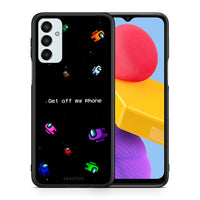 Thumbnail for Θήκη Samsung M13 AFK Text από τη Smartfits με σχέδιο στο πίσω μέρος και μαύρο περίβλημα | Samsung M13 AFK Text case with colorful back and black bezels