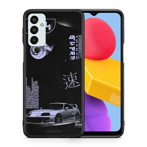 Θήκη Αγίου Βαλεντίνου Samsung M13 Tokyo Drift από τη Smartfits με σχέδιο στο πίσω μέρος και μαύρο περίβλημα | Samsung M13 Tokyo Drift case with colorful back and black bezels