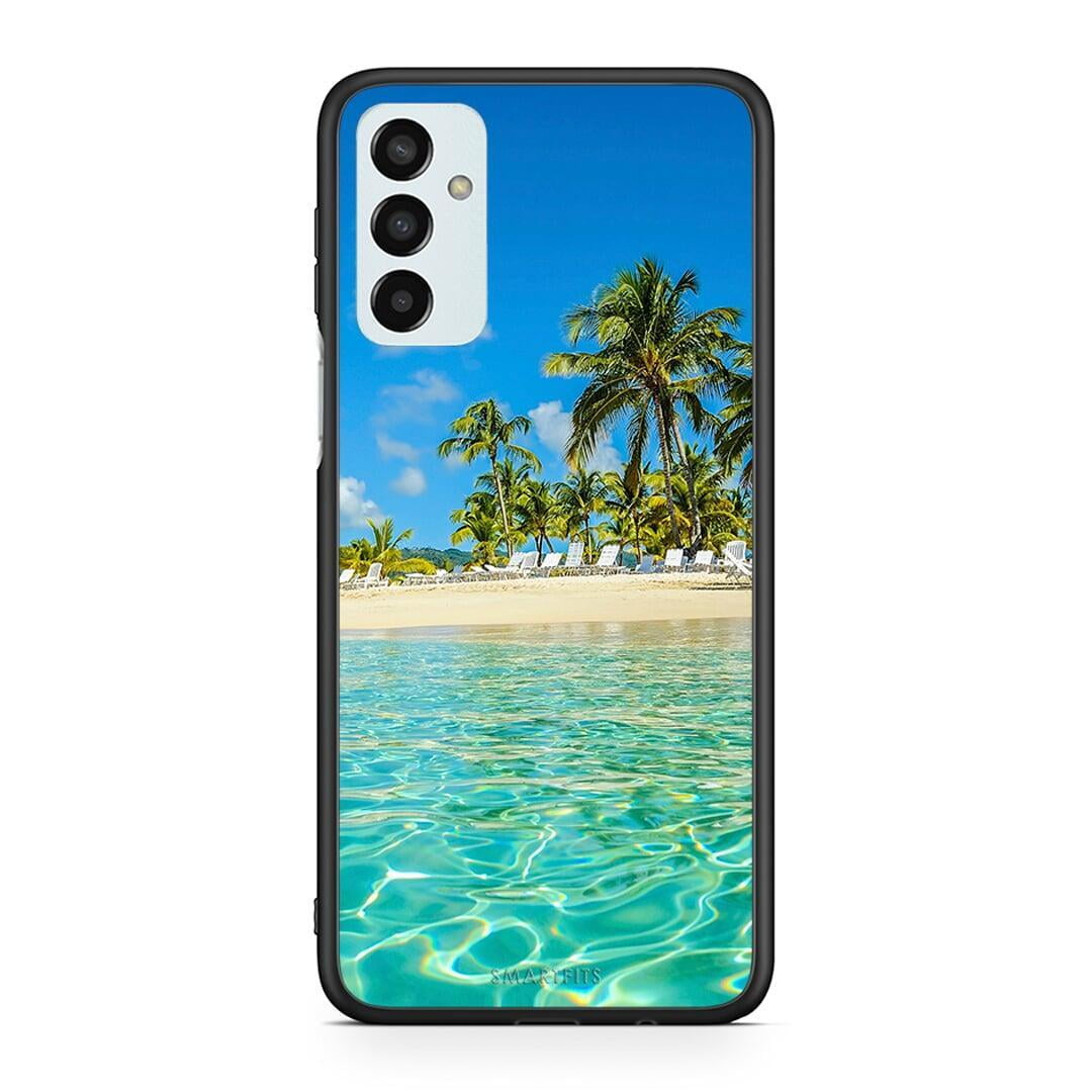 Samsung M13 Tropical Vibes Θήκη από τη Smartfits με σχέδιο στο πίσω μέρος και μαύρο περίβλημα | Smartphone case with colorful back and black bezels by Smartfits