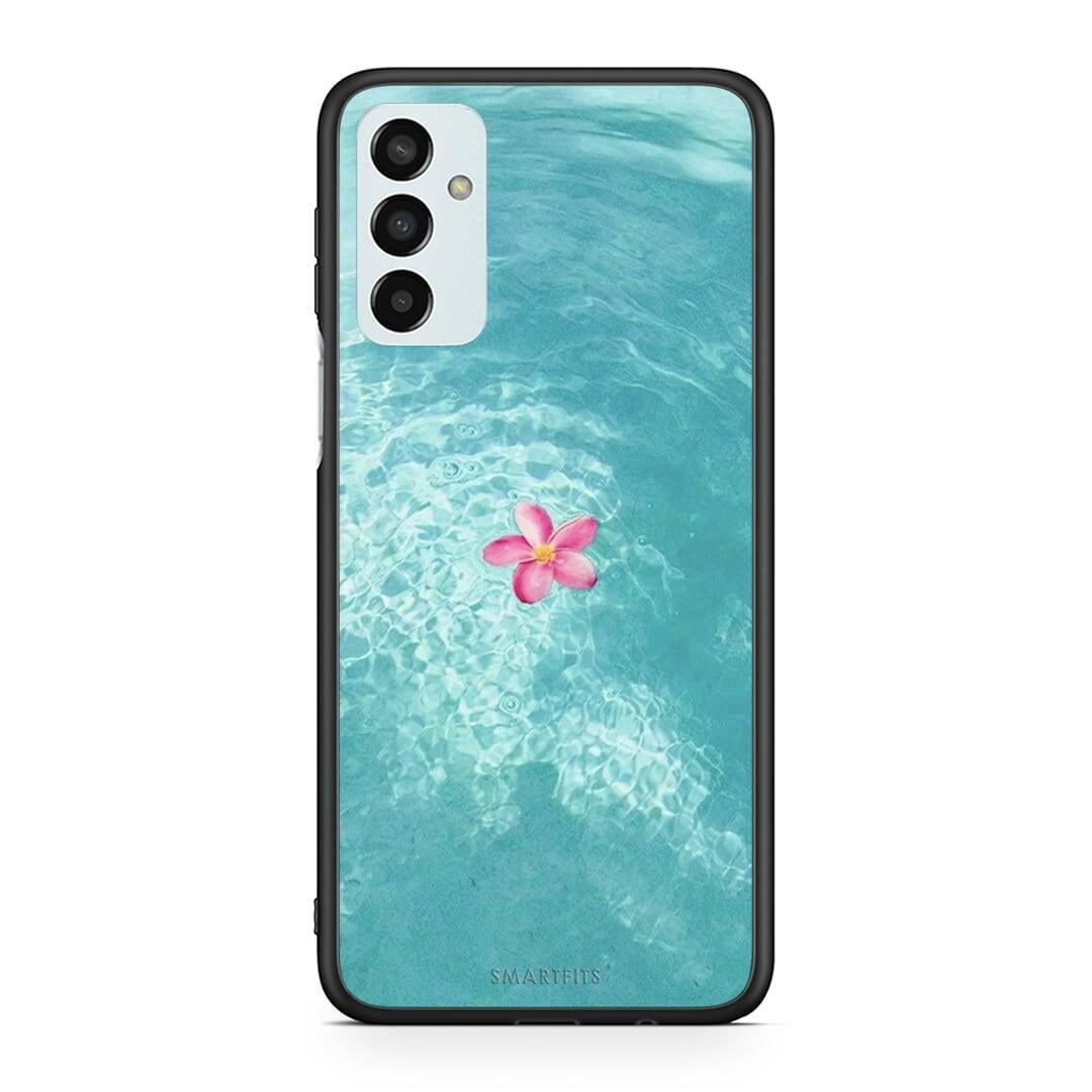 Samsung M13 Water Flower Θήκη από τη Smartfits με σχέδιο στο πίσω μέρος και μαύρο περίβλημα | Smartphone case with colorful back and black bezels by Smartfits