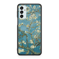 Thumbnail for Samsung M13 White Blossoms θήκη από τη Smartfits με σχέδιο στο πίσω μέρος και μαύρο περίβλημα | Smartphone case with colorful back and black bezels by Smartfits