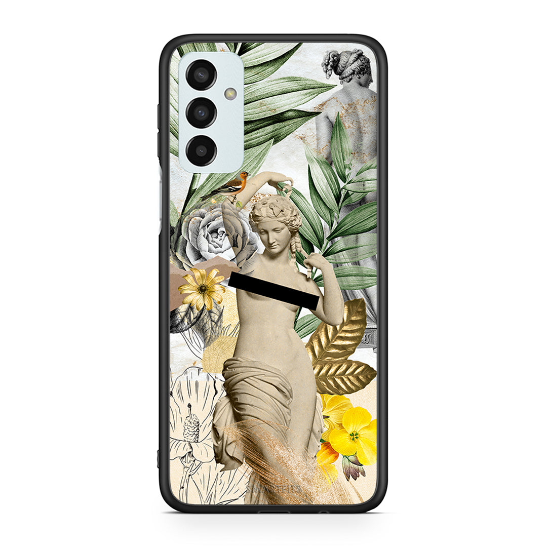 Samsung M13 Woman Statue θήκη από τη Smartfits με σχέδιο στο πίσω μέρος και μαύρο περίβλημα | Smartphone case with colorful back and black bezels by Smartfits