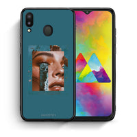 Thumbnail for Θήκη Samsung M20 Cry An Ocean από τη Smartfits με σχέδιο στο πίσω μέρος και μαύρο περίβλημα | Samsung M20 Cry An Ocean case with colorful back and black bezels