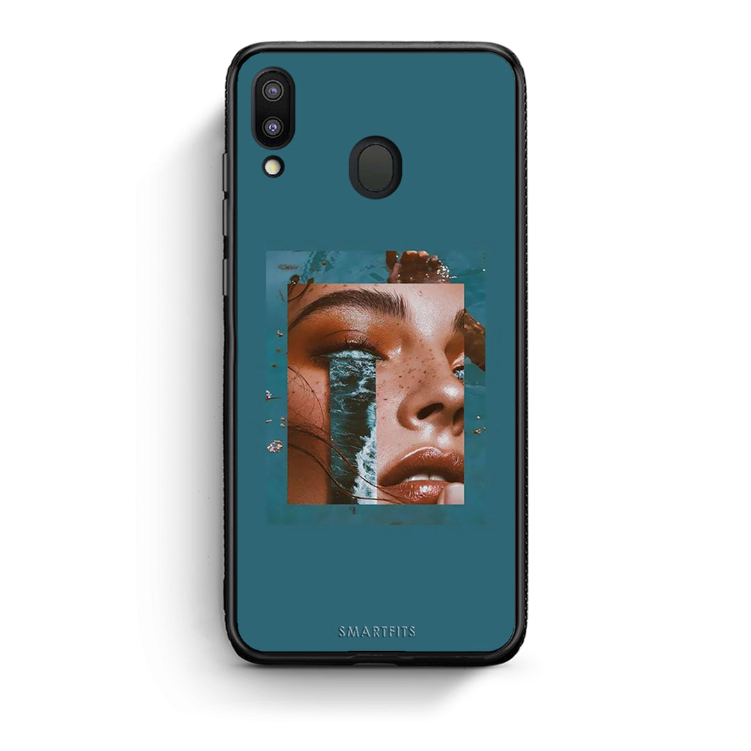 Samsung M20 Cry An Ocean θήκη από τη Smartfits με σχέδιο στο πίσω μέρος και μαύρο περίβλημα | Smartphone case with colorful back and black bezels by Smartfits