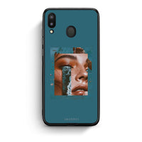 Thumbnail for Samsung M20 Cry An Ocean θήκη από τη Smartfits με σχέδιο στο πίσω μέρος και μαύρο περίβλημα | Smartphone case with colorful back and black bezels by Smartfits