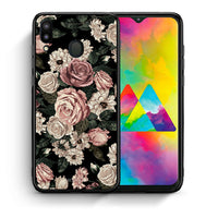 Thumbnail for Θήκη Samsung M20 Wild Roses Flower από τη Smartfits με σχέδιο στο πίσω μέρος και μαύρο περίβλημα | Samsung M20 Wild Roses Flower case with colorful back and black bezels