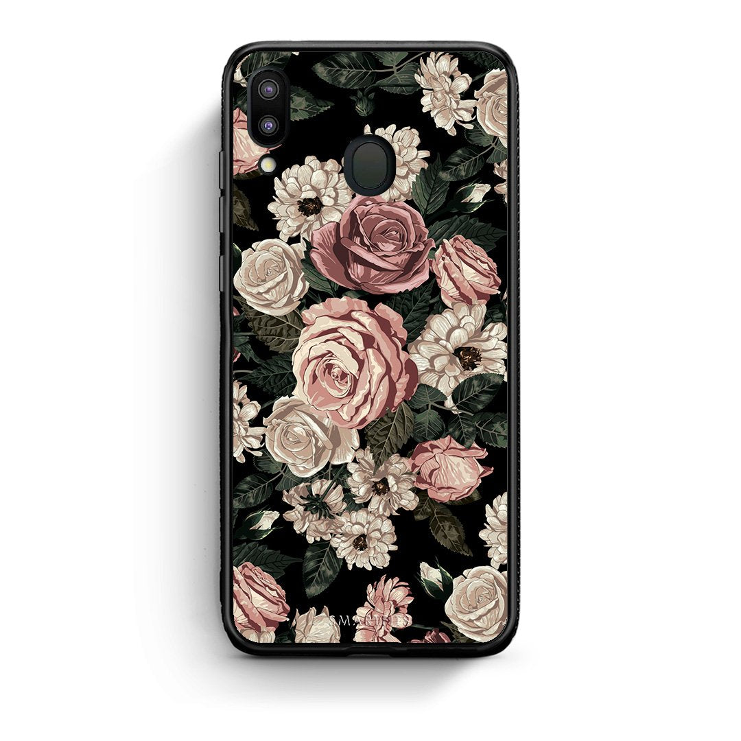 4 - Samsung M20 Wild Roses Flower case, cover, bumper