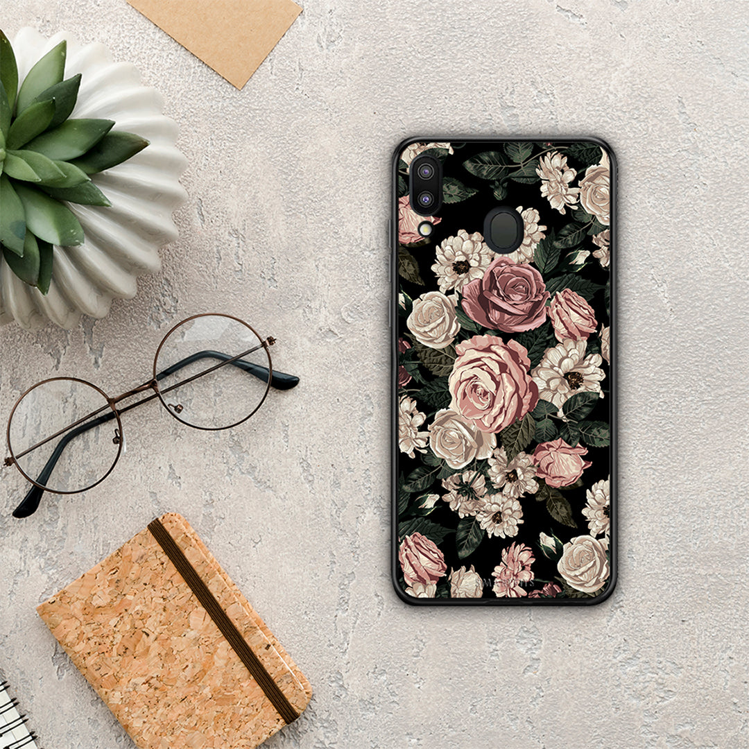 Flower Wild Roses - Samsung Galaxy M20 θήκη