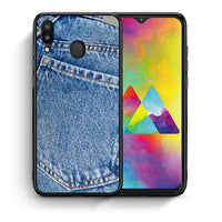 Thumbnail for Θήκη Samsung M20 Jeans Pocket από τη Smartfits με σχέδιο στο πίσω μέρος και μαύρο περίβλημα | Samsung M20 Jeans Pocket case with colorful back and black bezels