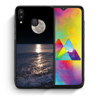 Thumbnail for Θήκη Samsung M20 Moon Landscape από τη Smartfits με σχέδιο στο πίσω μέρος και μαύρο περίβλημα | Samsung M20 Moon Landscape case with colorful back and black bezels
