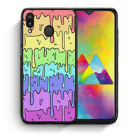 Thumbnail for Θήκη Samsung M20 Melting Rainbow από τη Smartfits με σχέδιο στο πίσω μέρος και μαύρο περίβλημα | Samsung M20 Melting Rainbow case with colorful back and black bezels