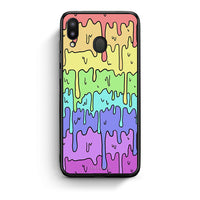 Thumbnail for Samsung M20 Melting Rainbow θήκη από τη Smartfits με σχέδιο στο πίσω μέρος και μαύρο περίβλημα | Smartphone case with colorful back and black bezels by Smartfits