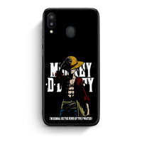 Thumbnail for Samsung M20 Pirate King θήκη από τη Smartfits με σχέδιο στο πίσω μέρος και μαύρο περίβλημα | Smartphone case with colorful back and black bezels by Smartfits
