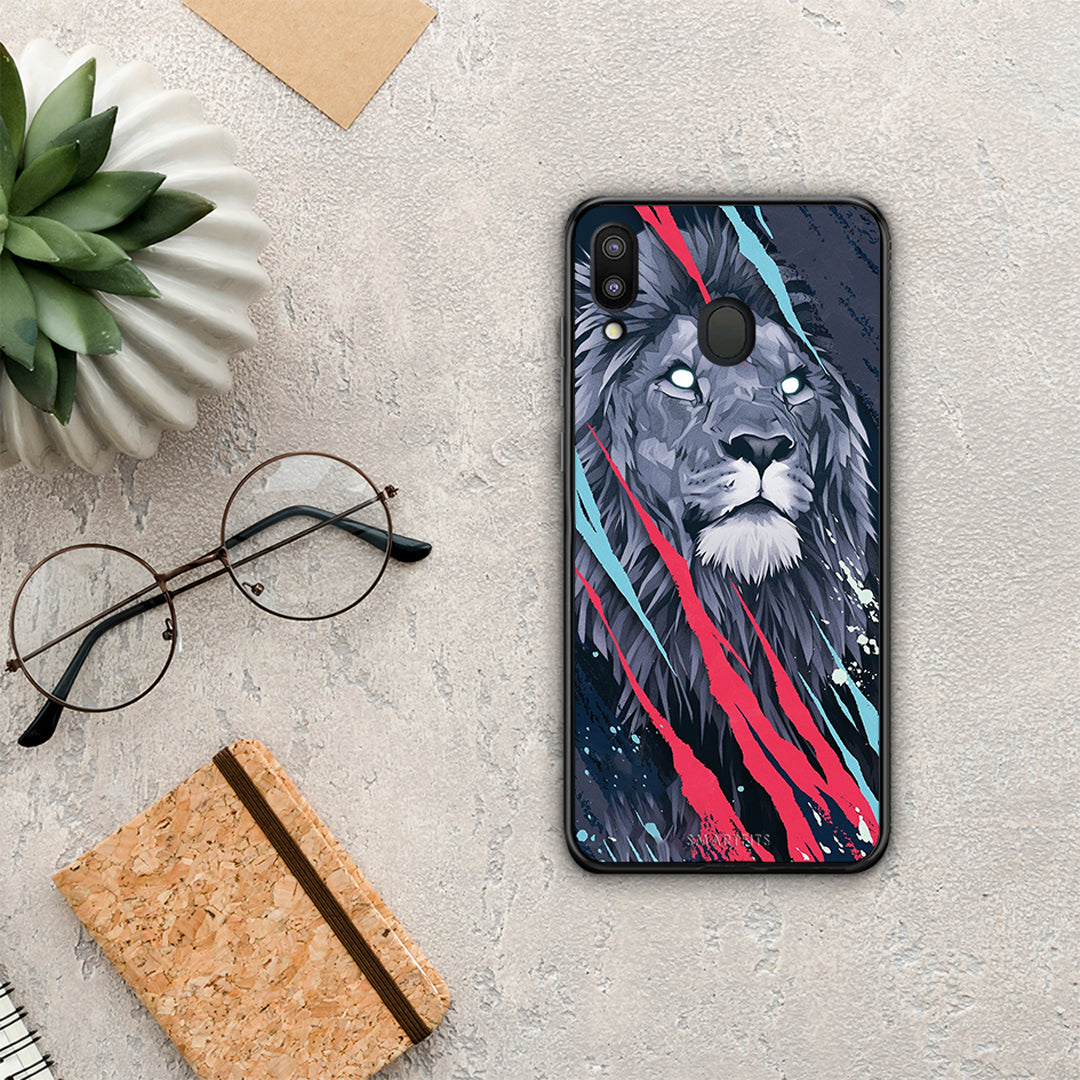 PopArt Lion Designer - Samsung Galaxy M20 θήκη