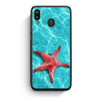 Thumbnail for Samsung M20 Red Starfish Θήκη από τη Smartfits με σχέδιο στο πίσω μέρος και μαύρο περίβλημα | Smartphone case with colorful back and black bezels by Smartfits