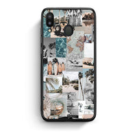 Thumbnail for Samsung M20 Retro Beach Life Θήκη από τη Smartfits με σχέδιο στο πίσω μέρος και μαύρο περίβλημα | Smartphone case with colorful back and black bezels by Smartfits