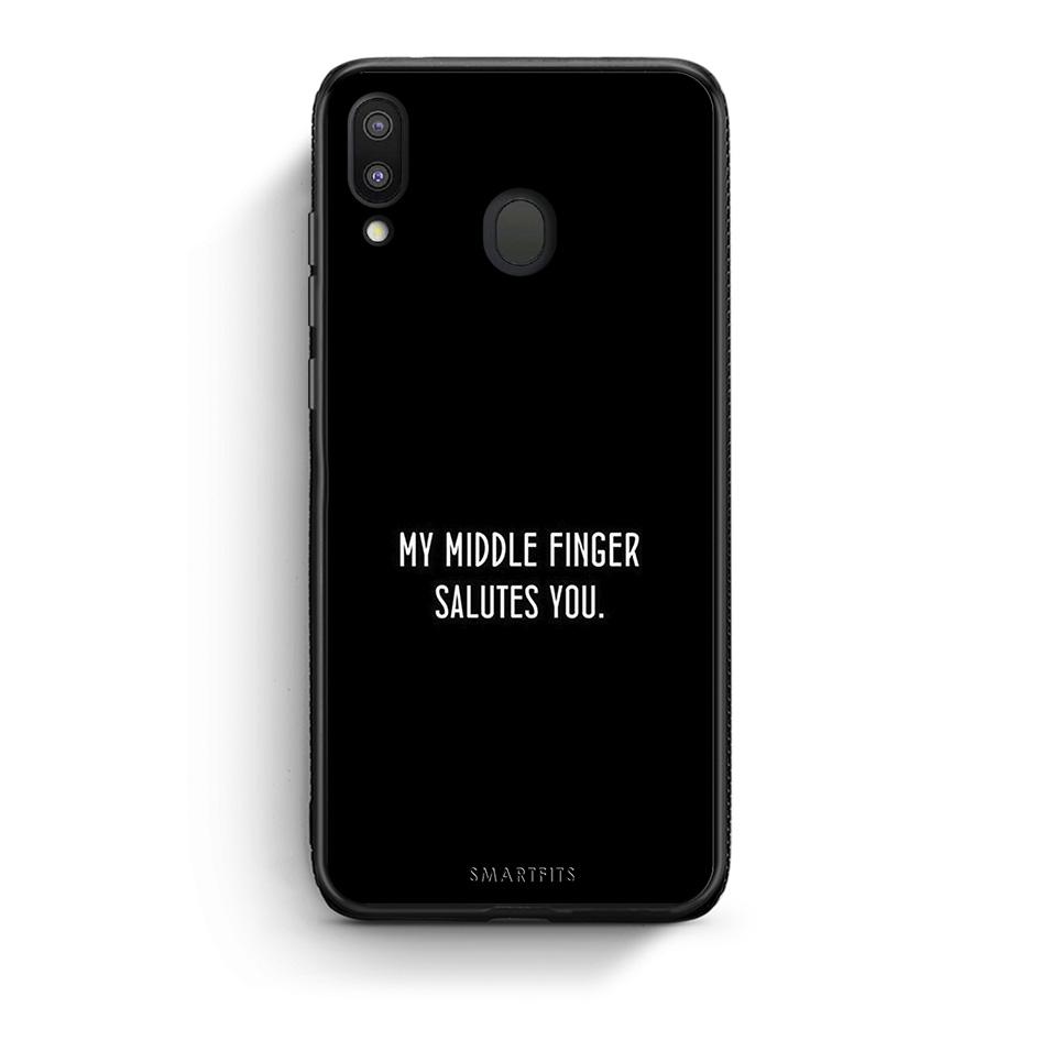 Samsung M20 Salute θήκη από τη Smartfits με σχέδιο στο πίσω μέρος και μαύρο περίβλημα | Smartphone case with colorful back and black bezels by Smartfits