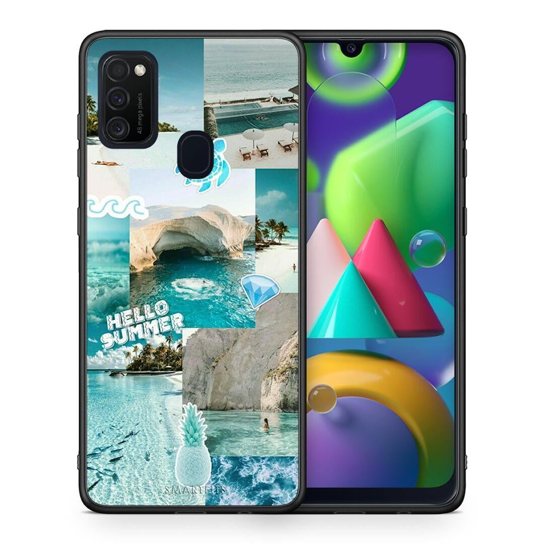Θήκη Samsung M21 / M31 Aesthetic Summer από τη Smartfits με σχέδιο στο πίσω μέρος και μαύρο περίβλημα | Samsung M21 / M31 Aesthetic Summer case with colorful back and black bezels