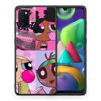 Thumbnail for Θήκη Αγίου Βαλεντίνου Samsung M21 / M31 Bubble Girls από τη Smartfits με σχέδιο στο πίσω μέρος και μαύρο περίβλημα | Samsung M21 / M31 Bubble Girls case with colorful back and black bezels