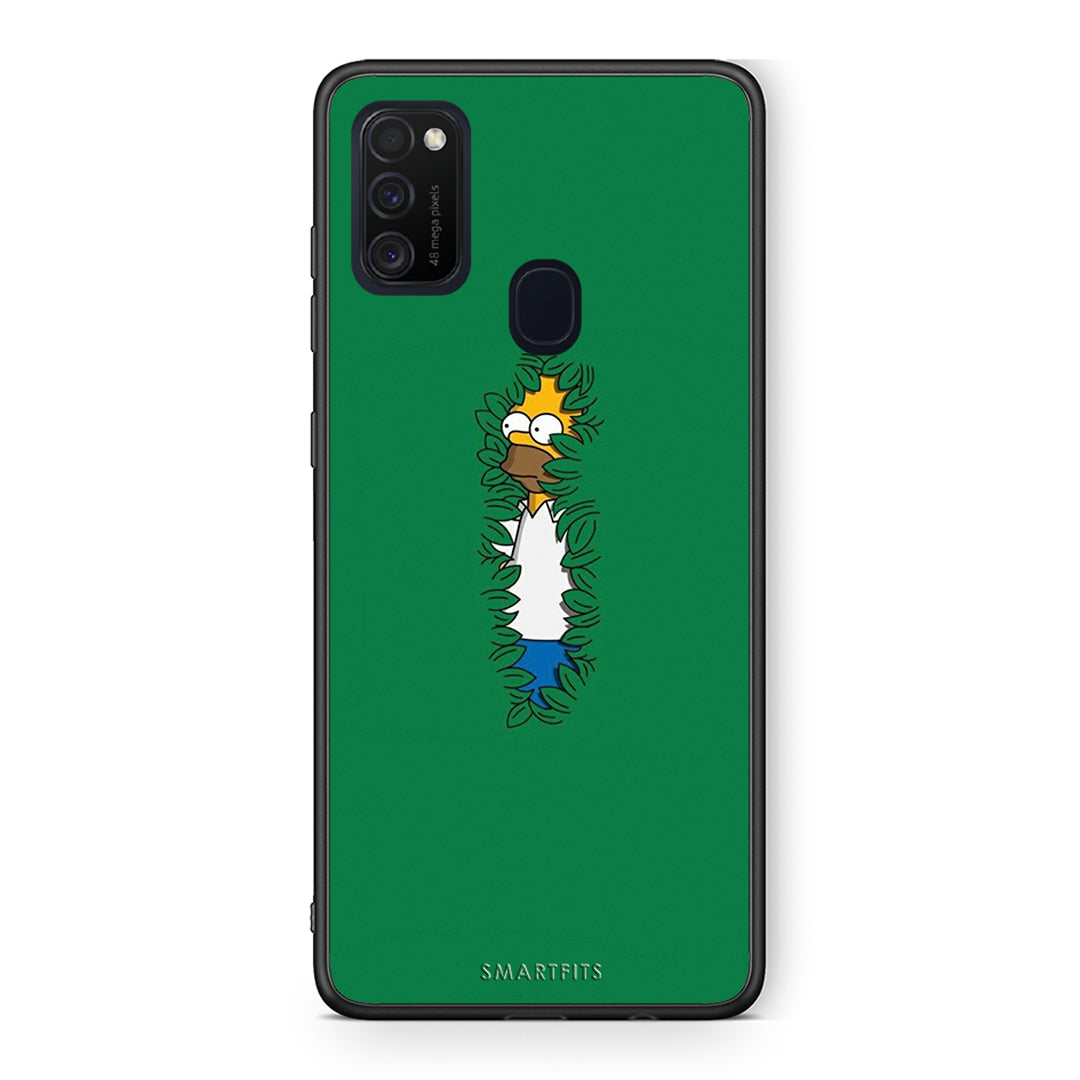 Samsung M21 / M31 Bush Man Θήκη Αγίου Βαλεντίνου από τη Smartfits με σχέδιο στο πίσω μέρος και μαύρο περίβλημα | Smartphone case with colorful back and black bezels by Smartfits
