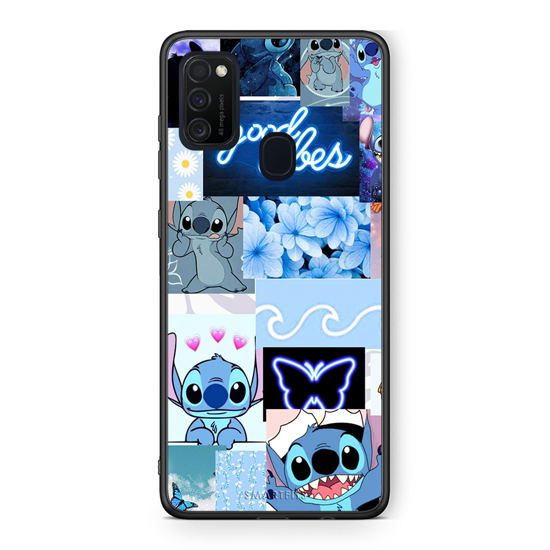 Samsung M21 / M31 Collage Good Vibes Θήκη Αγίου Βαλεντίνου από τη Smartfits με σχέδιο στο πίσω μέρος και μαύρο περίβλημα | Smartphone case with colorful back and black bezels by Smartfits