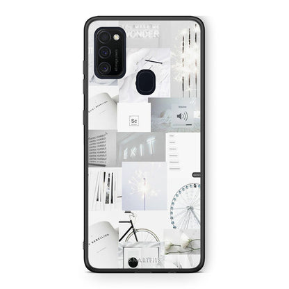 Samsung M21 / M31 Collage Make Me Wonder Θήκη Αγίου Βαλεντίνου από τη Smartfits με σχέδιο στο πίσω μέρος και μαύρο περίβλημα | Smartphone case with colorful back and black bezels by Smartfits