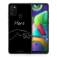 Thumbnail for Θήκη Αγίου Βαλεντίνου Samsung M21 / M31 Aeshetic Love 1 από τη Smartfits με σχέδιο στο πίσω μέρος και μαύρο περίβλημα | Samsung M21 / M31 Aeshetic Love 1 case with colorful back and black bezels
