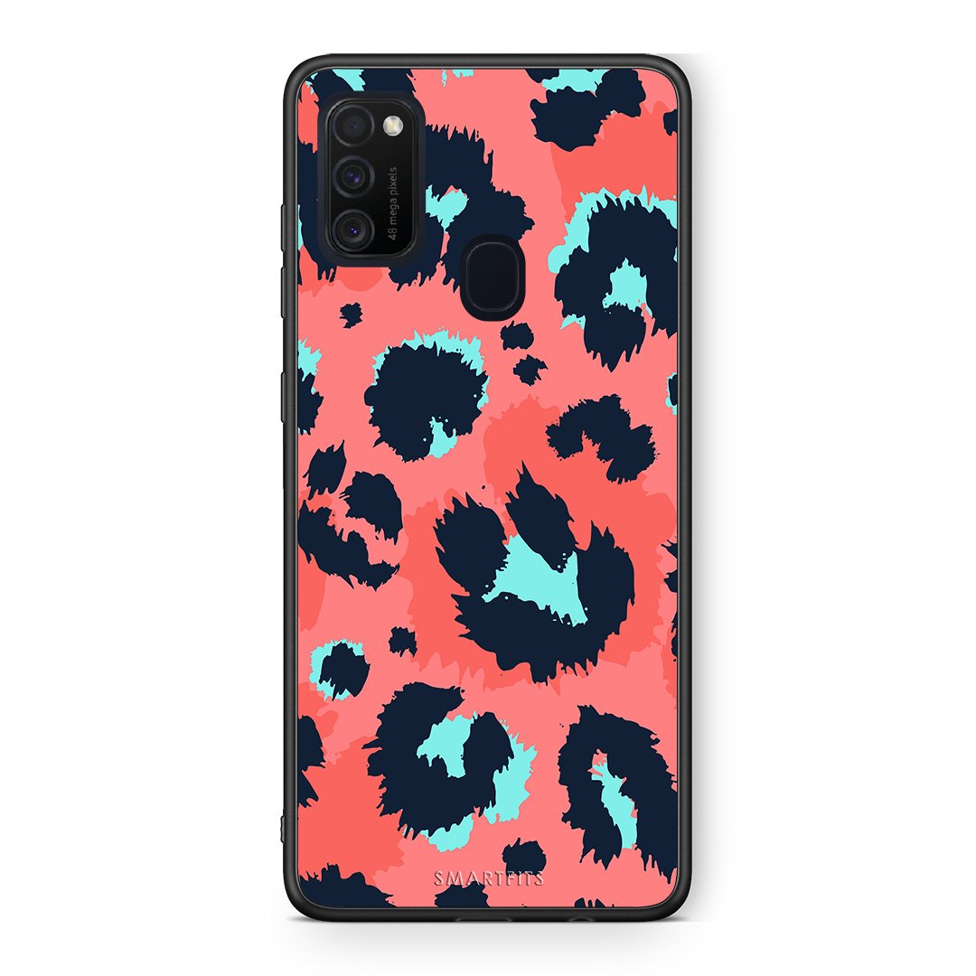 22 - Samsung M21/M31  Pink Leopard Animal case, cover, bumper