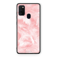 Thumbnail for 33 - Samsung M21/M31  Pink Feather Boho case, cover, bumper