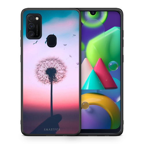 Θήκη Samsung M21/M31 Wish Boho από τη Smartfits με σχέδιο στο πίσω μέρος και μαύρο περίβλημα | Samsung M21/M31 Wish Boho case with colorful back and black bezels