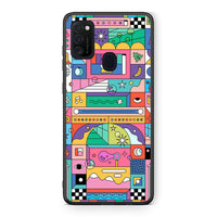 Thumbnail for Samsung M21/M31 Bubbles Soap θήκη από τη Smartfits με σχέδιο στο πίσω μέρος και μαύρο περίβλημα | Smartphone case with colorful back and black bezels by Smartfits