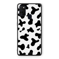 Thumbnail for Samsung M21/M31 Cow Print θήκη από τη Smartfits με σχέδιο στο πίσω μέρος και μαύρο περίβλημα | Smartphone case with colorful back and black bezels by Smartfits