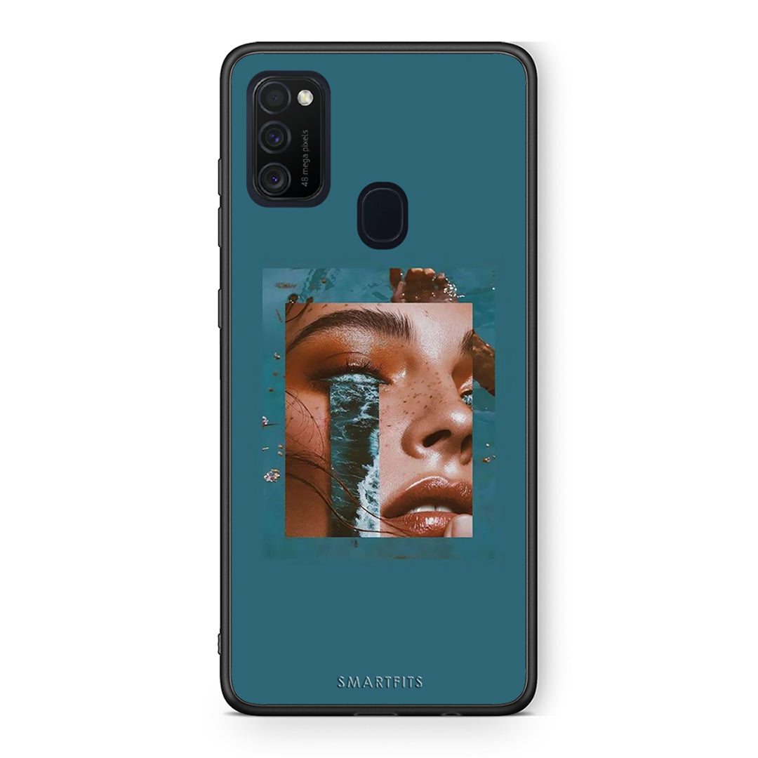 Samsung M21/M31 Cry An Ocean θήκη από τη Smartfits με σχέδιο στο πίσω μέρος και μαύρο περίβλημα | Smartphone case with colorful back and black bezels by Smartfits