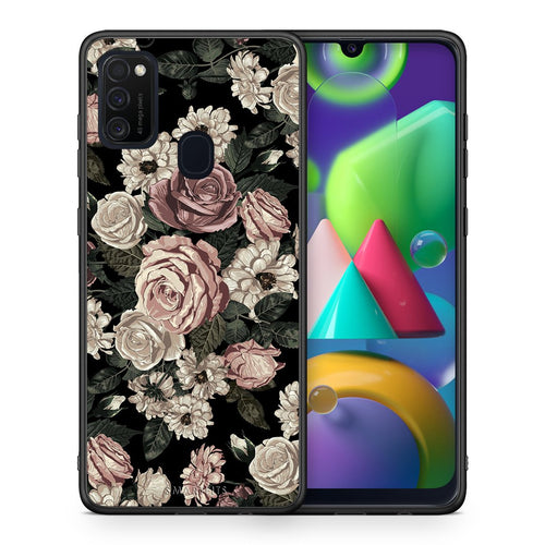 Θήκη Samsung M21/M31 Wild Roses Flower από τη Smartfits με σχέδιο στο πίσω μέρος και μαύρο περίβλημα | Samsung M21/M31 Wild Roses Flower case with colorful back and black bezels