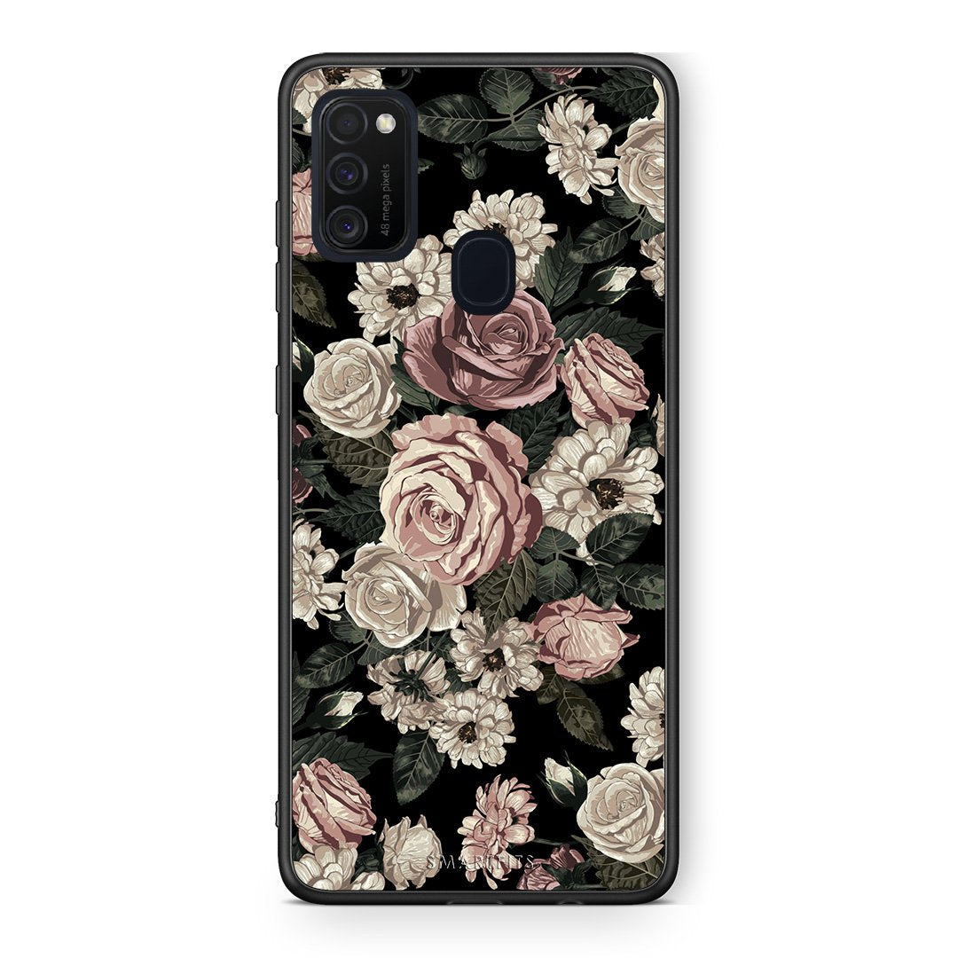 4 - Samsung M21/M31 Wild Roses Flower case, cover, bumper