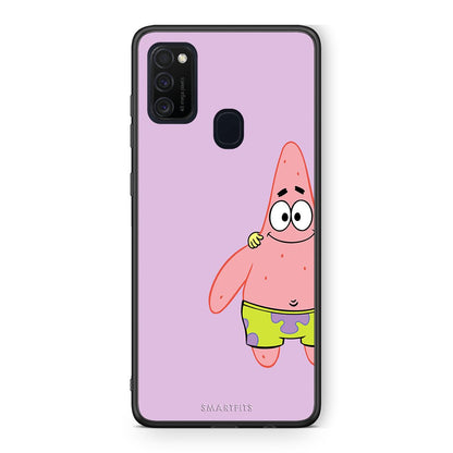 Samsung M21/M31  Friends Patrick θήκη από τη Smartfits με σχέδιο στο πίσω μέρος και μαύρο περίβλημα | Smartphone case with colorful back and black bezels by Smartfits