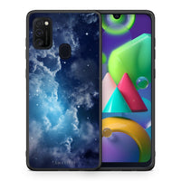 Thumbnail for Θήκη Samsung M21/M31 Blue Sky Galaxy από τη Smartfits με σχέδιο στο πίσω μέρος και μαύρο περίβλημα | Samsung M21/M31 Blue Sky Galaxy case with colorful back and black bezels