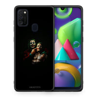 Thumbnail for Θήκη Samsung M21/M31 Clown Hero από τη Smartfits με σχέδιο στο πίσω μέρος και μαύρο περίβλημα | Samsung M21/M31 Clown Hero case with colorful back and black bezels