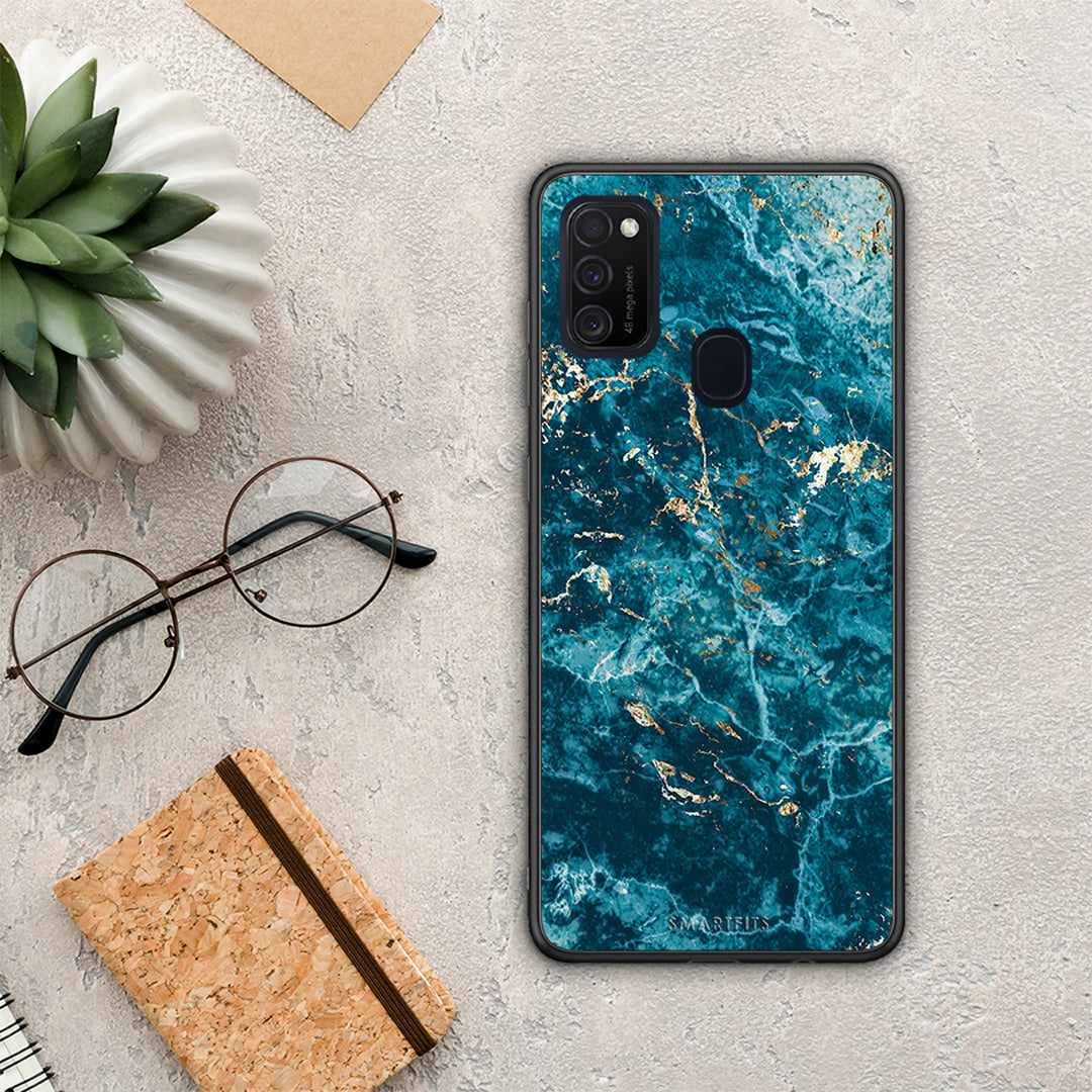 Marble Blue - Samsung Galaxy M21 / M30s θήκη