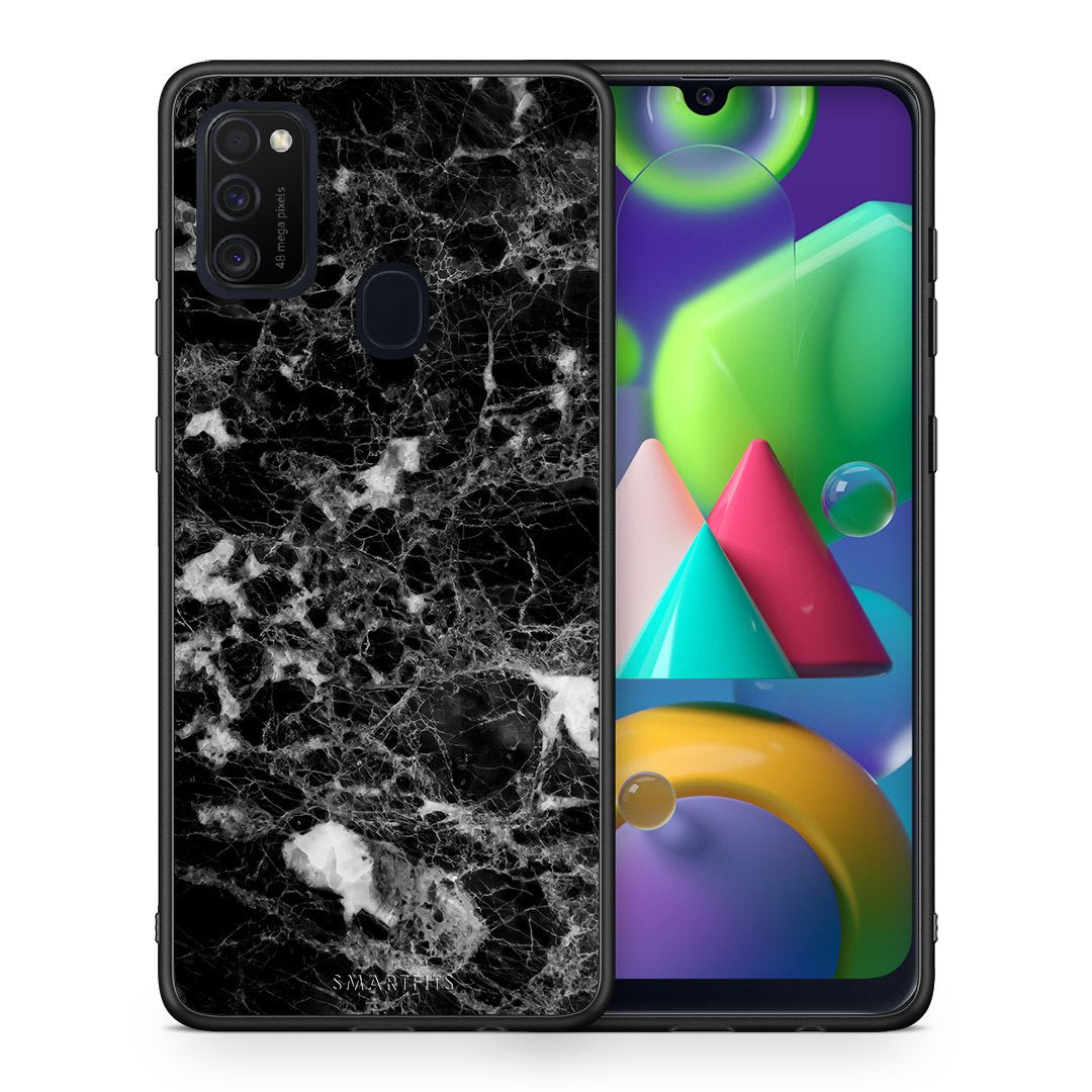 Θήκη Samsung M21/M31 Male Marble από τη Smartfits με σχέδιο στο πίσω μέρος και μαύρο περίβλημα | Samsung M21/M31 Male Marble case with colorful back and black bezels