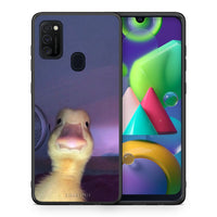 Thumbnail for Θήκη Samsung M21/M31 Meme Duck από τη Smartfits με σχέδιο στο πίσω μέρος και μαύρο περίβλημα | Samsung M21/M31 Meme Duck case with colorful back and black bezels