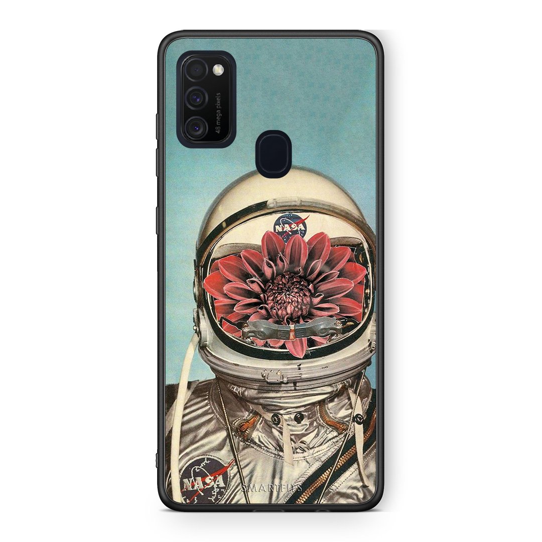 Samsung M21/M31 Nasa Bloom θήκη από τη Smartfits με σχέδιο στο πίσω μέρος και μαύρο περίβλημα | Smartphone case with colorful back and black bezels by Smartfits